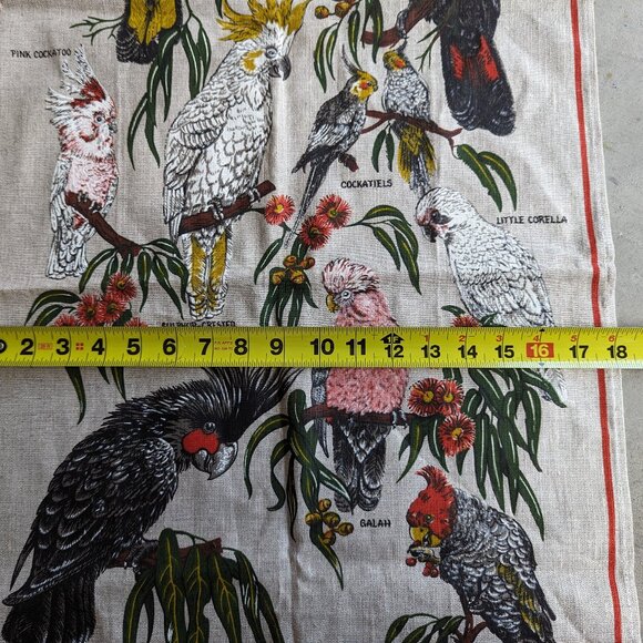Australian Cockatoos Linen and Cotton Dish Towel - Picture 8 of 8